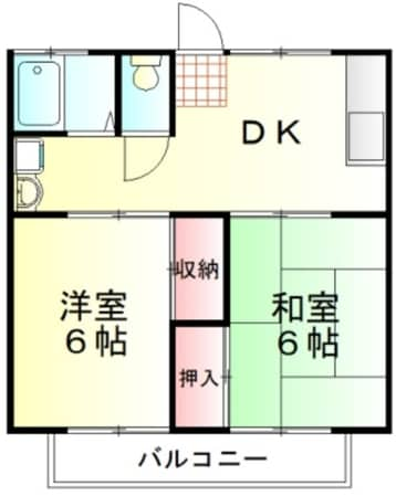 ミクターハイツの物件間取画像